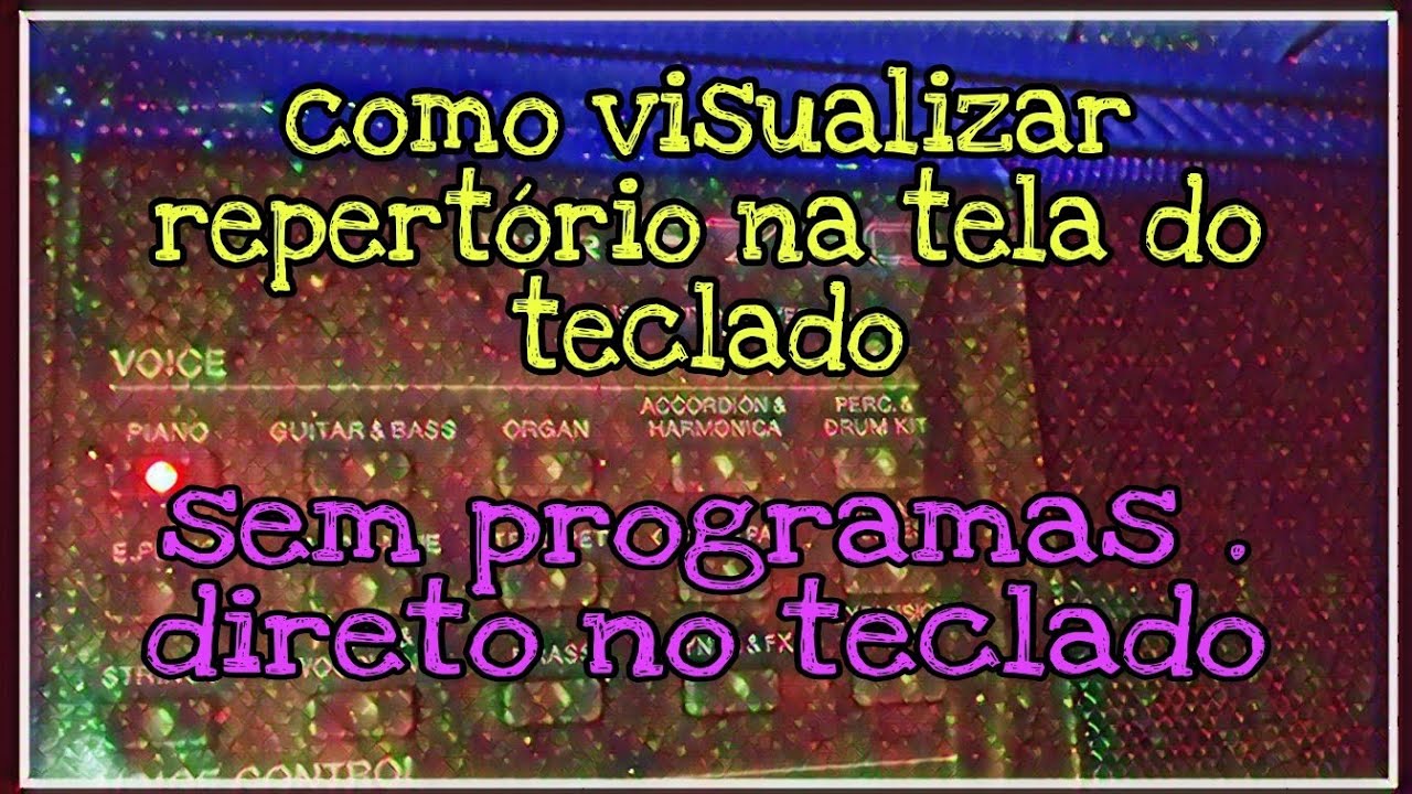 Como visualizar repertório na tela do teclado S750/950