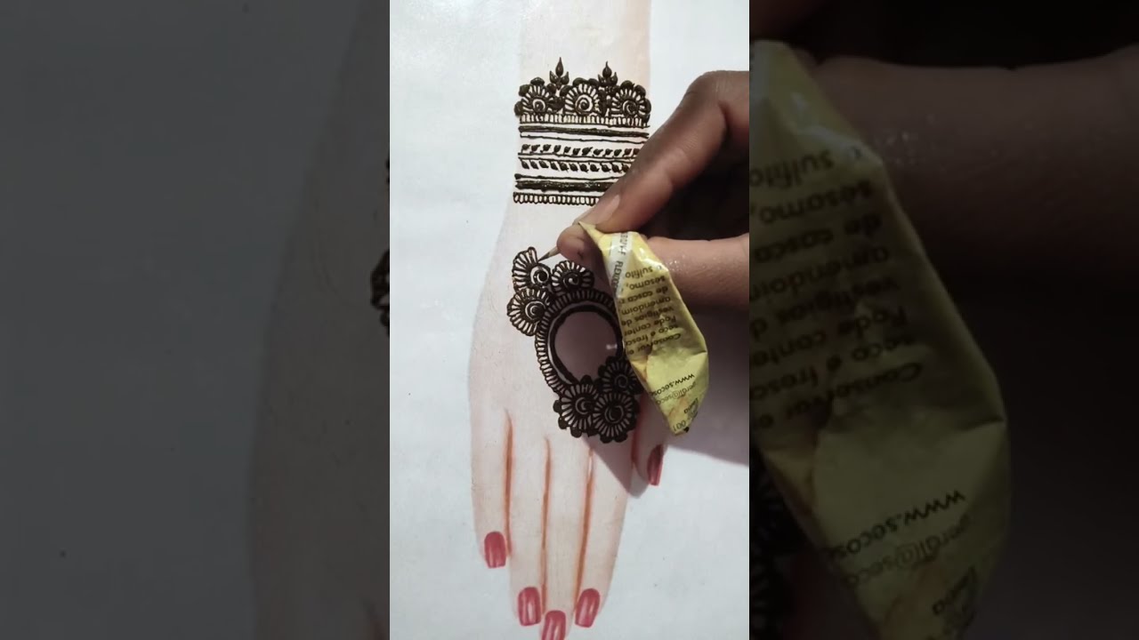 Easy back hand mehndi for Beginners / simple & stylish design / new Arabic mehndi designs 2025