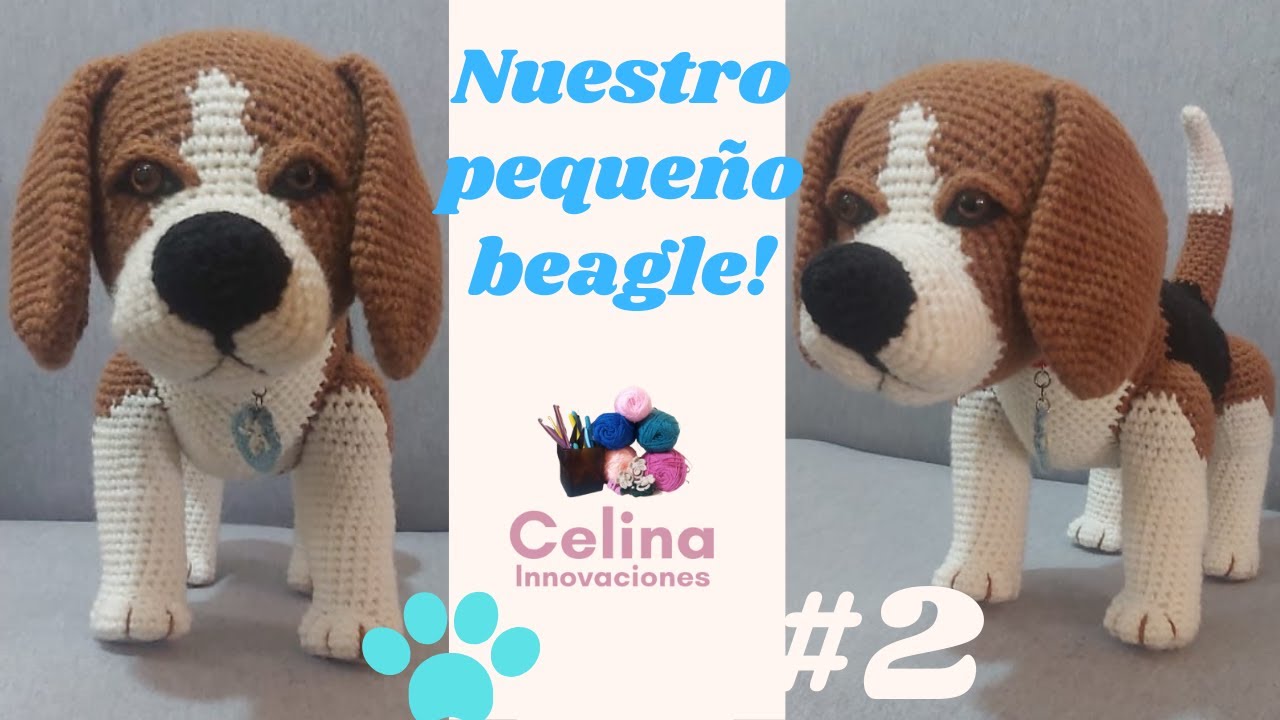 ✌PERRITO BEAGLE AMIGURUMI/CROCHET🐾TUTORIAL#2 patitas traseras