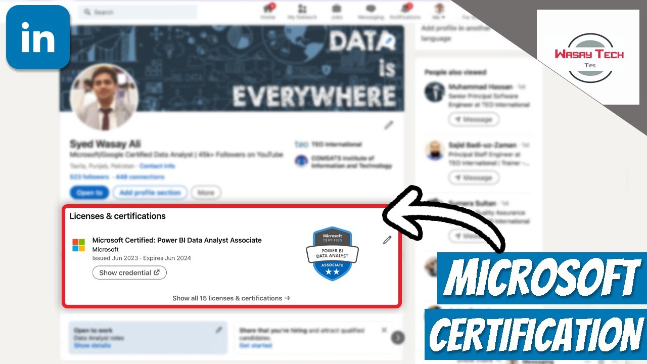 How to Add Microsoft Certification on LinkedIn 🚀🚀🚀 | Add Microsoft Certificate on LinkedIn