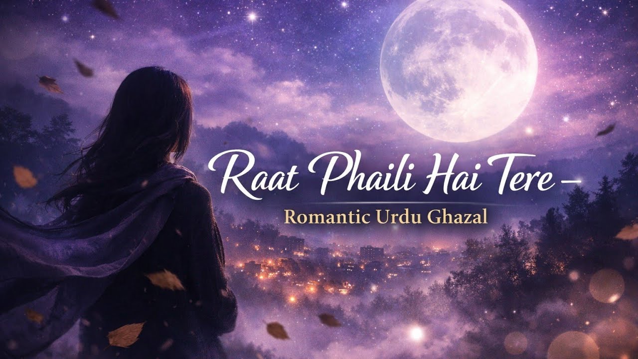 Raat Phaili Hai Tere – Romantic Urdu Ghazal | Emotional Night Melody