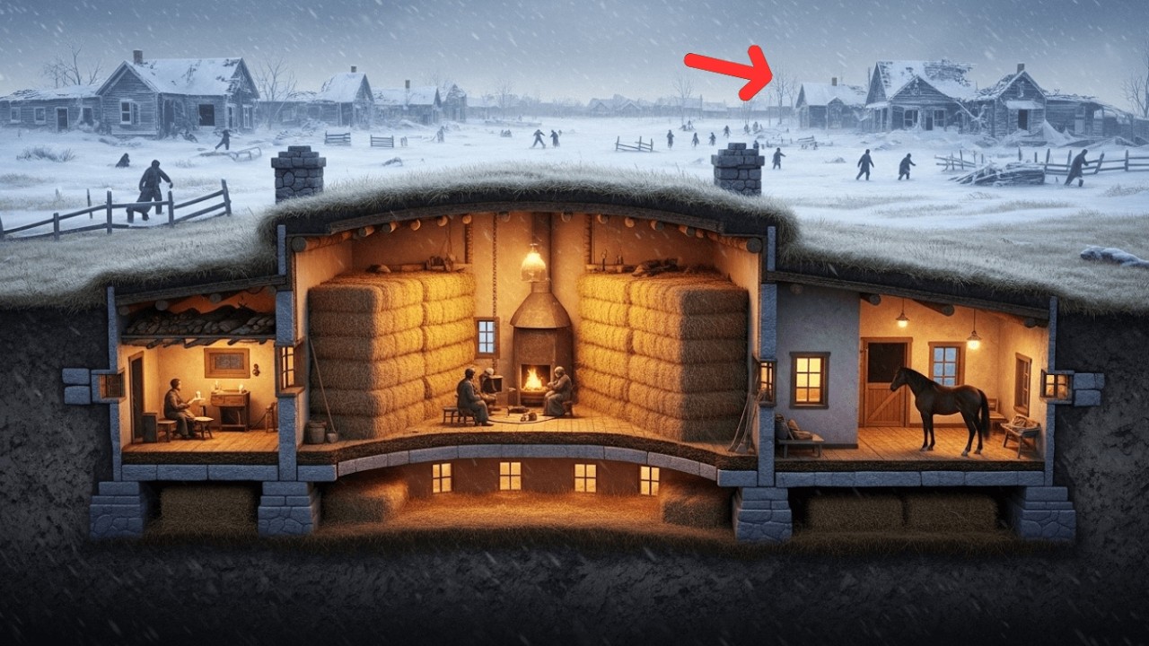Nobody Understood His Hay-Bale Walls... Until the Blizzard Took Every Wooden House