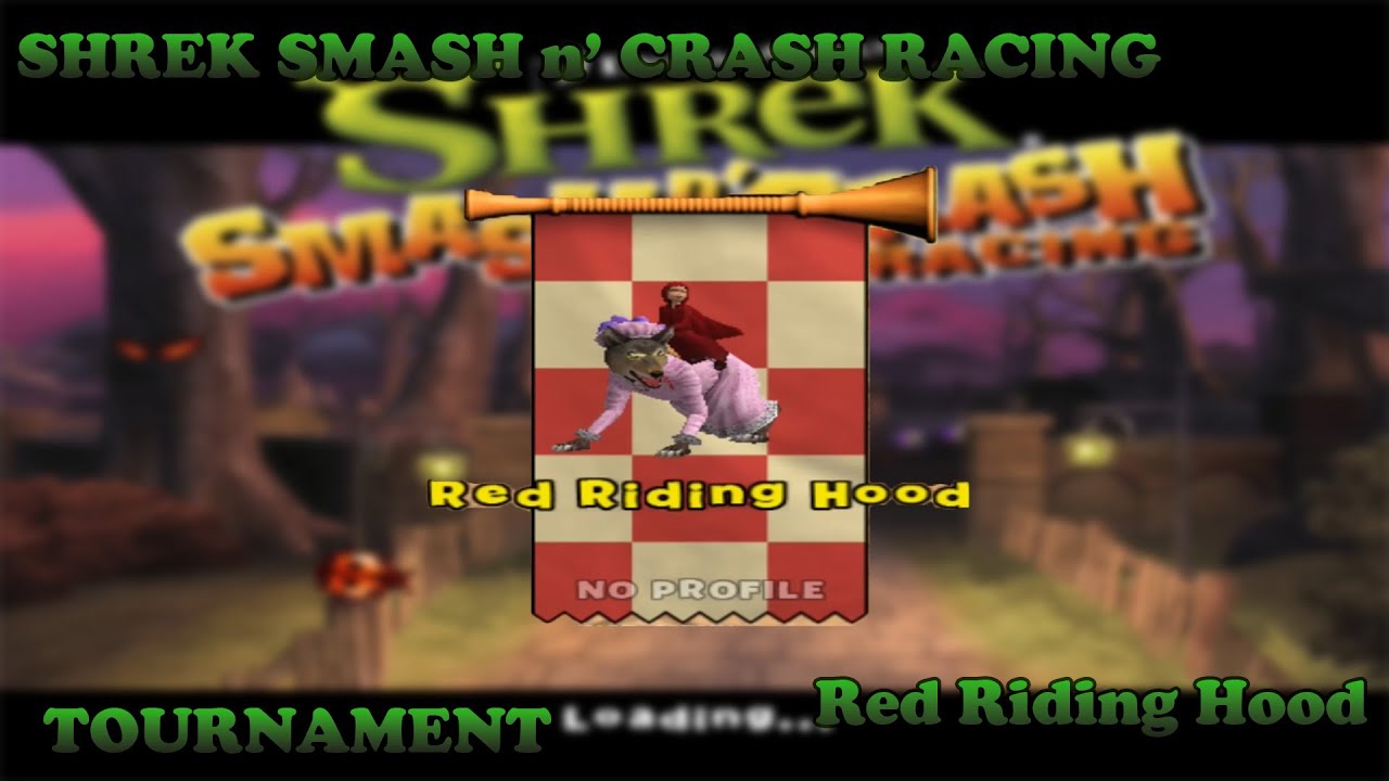 Shrek Smash n' Crash Racing | Mirrored | Tournament | Red Riding Hood | (2006) | (GameCube / PS2)