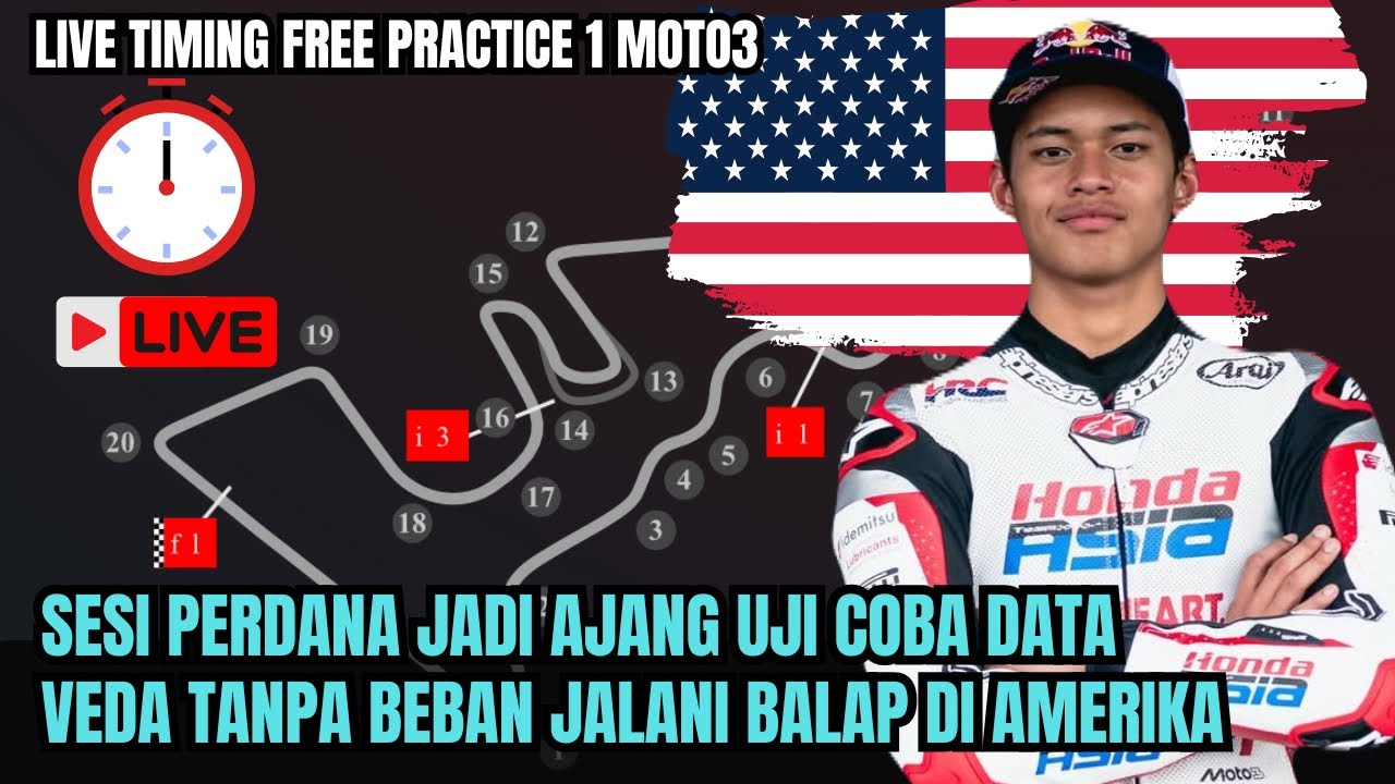 FREE PRACTICE 1 MOTO3‼️ALL IN VEDA PRATAMA