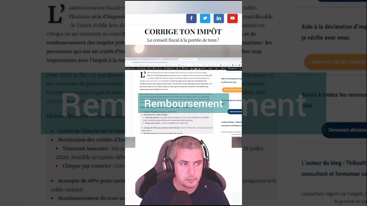 J'ai pay&eacute; trop d'imp&ocirc;ts, quand vais je recevoir mon remboursement ?