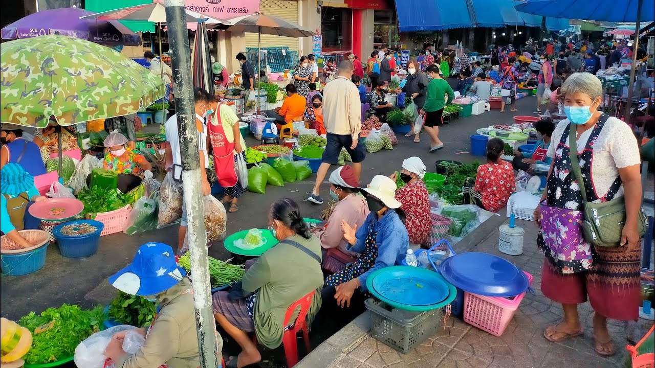 ตลาดสดวารินชำราบจังหวัดอุบลราชธานี