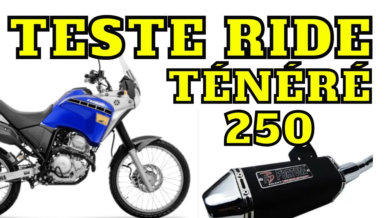 Teste Ride Tenere 250 com escapamento Fortuna. A lenda com escapamento esportivo #tenere250 #yamaha