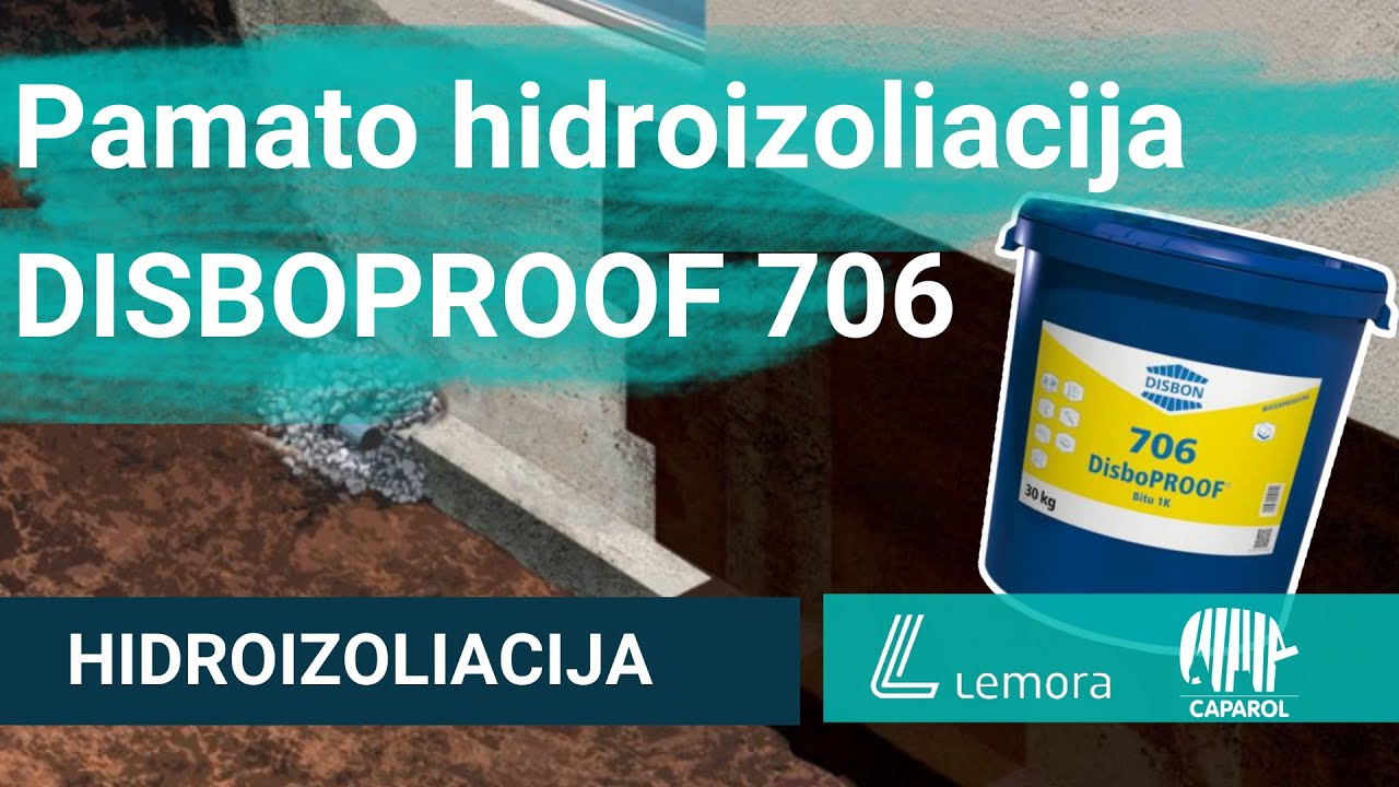 Kaip apsaugoti pamatus nuo drėgmės su bitumine mastika ISOLAN DISBOPROOF 706?