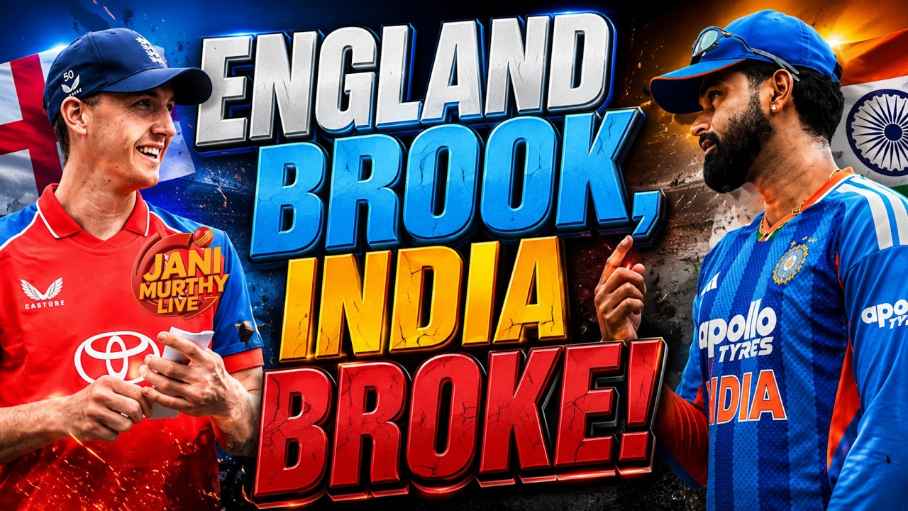 England Brook, India Broke! | India vs England 4th T20I Review | Live with Jani🔴