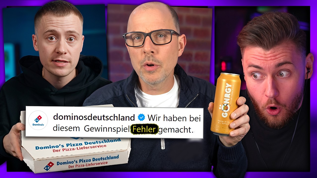 Das Gönrgy x Dominos Gewinnspiel Drama