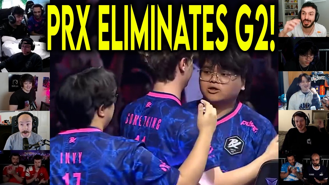 Valorant Streamers React To PRX Eliminating G2 After Insane Reverse Sweep In Masters Santiago