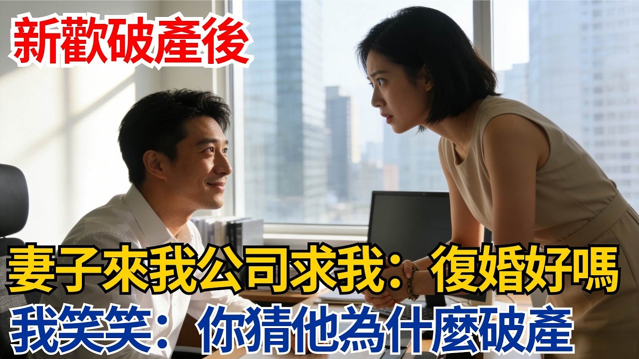 新歡破產後，妻子來我公司求我：復婚好嗎，我笑笑：你猜他為什麼破產【都市際遇】#都市情感#情感故事#妻子出軌#出軌故事#婚姻背叛#反轉劇情