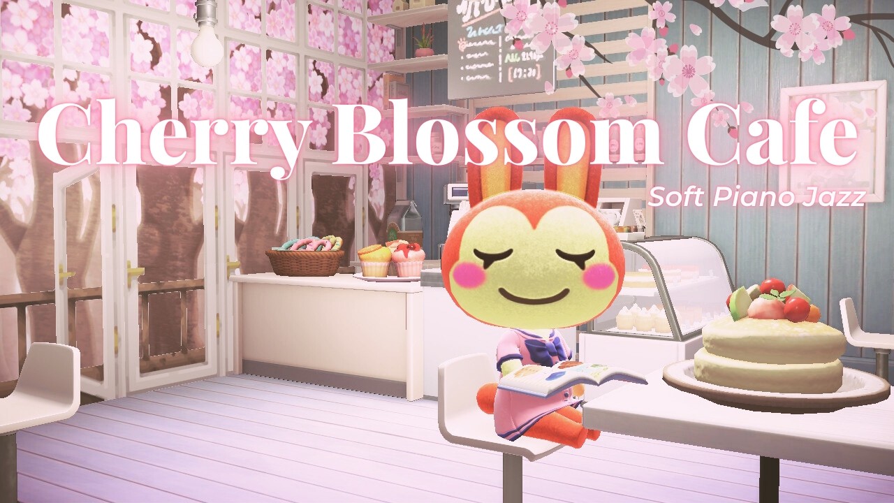 Sakura Cafe Escape 🌸 Calming Piano Music with Warm Cafe Vibes | Study &bull; Work &bull; Relax