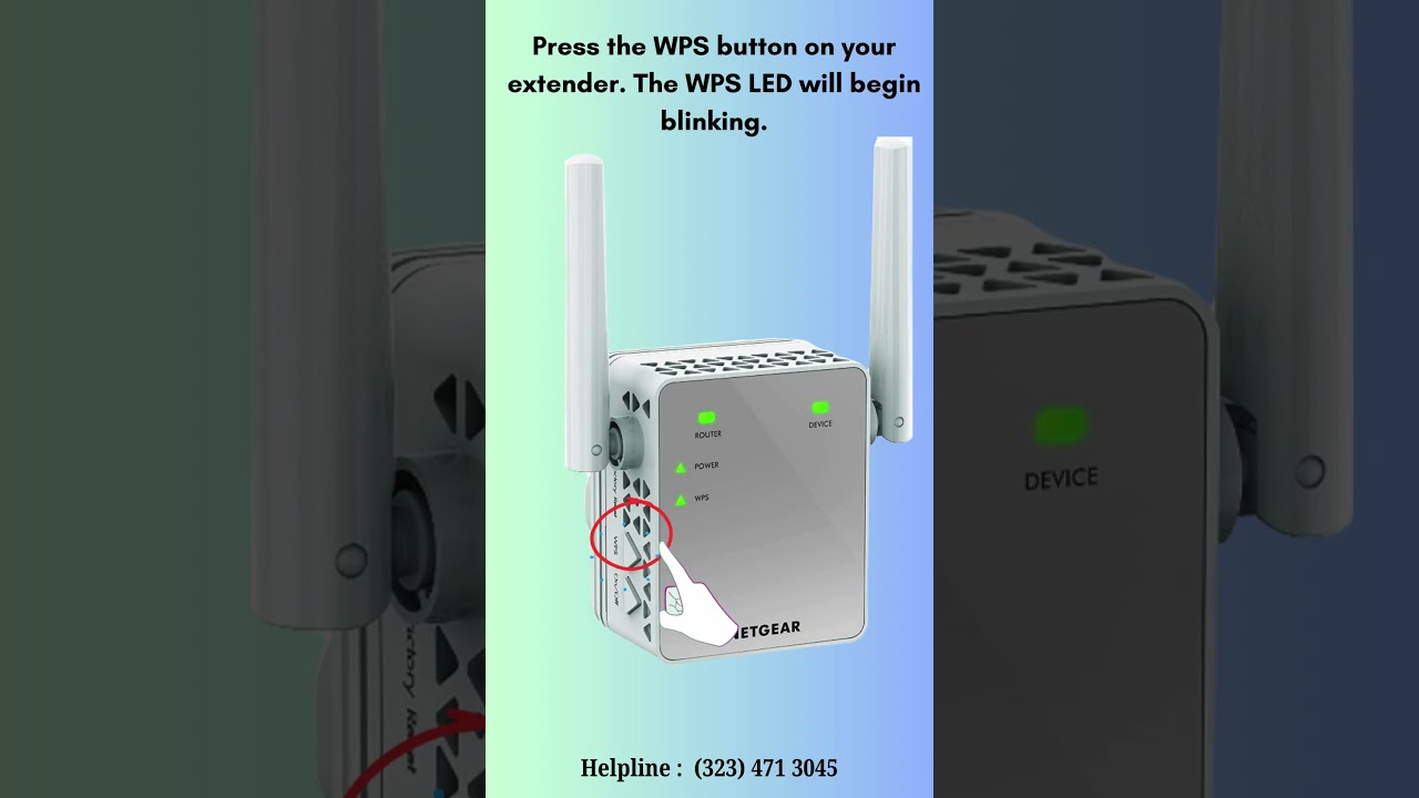 How to setup Netgear EX6170 Wifi Extender using WPS push button