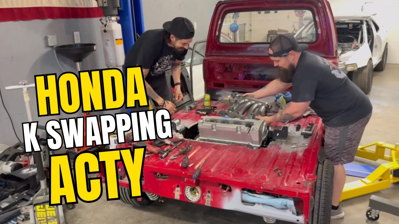 K Swapping Honda Acty Kei Truck - Motor fits!