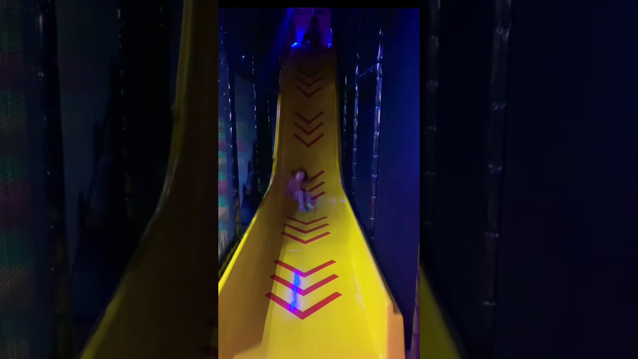 Girls on Giant Yellow Slide #shorts