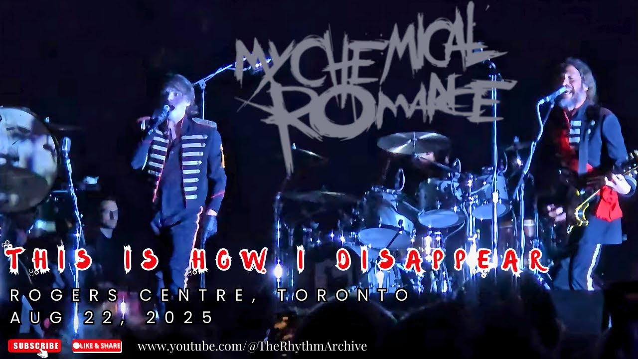 My Chemical Romance 💀 | “This Is How I Disappear” Live! Emo | Toronto | Rogers Centre |Aug. 22, 2025