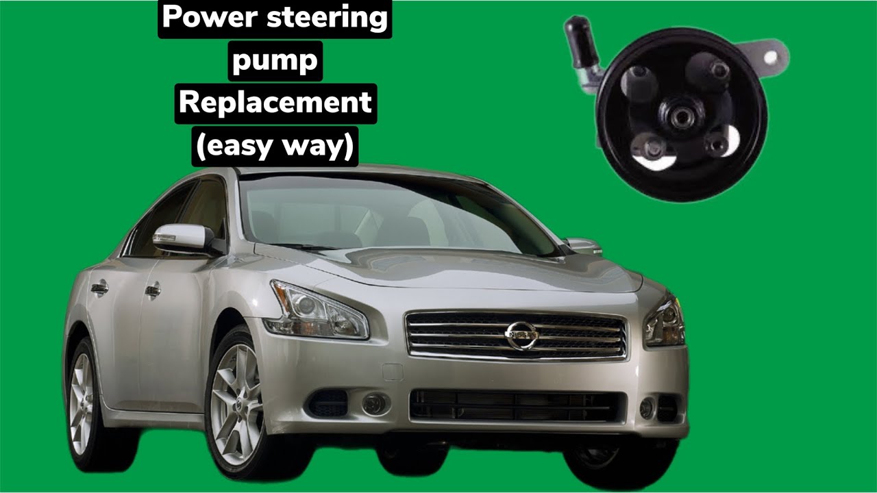 2009 to 2014 nissan maxima power steering pump replacement. (Easy way)