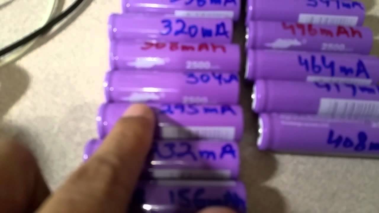 Efest 2500mAh LI-MN 18650 review. Batch of 20