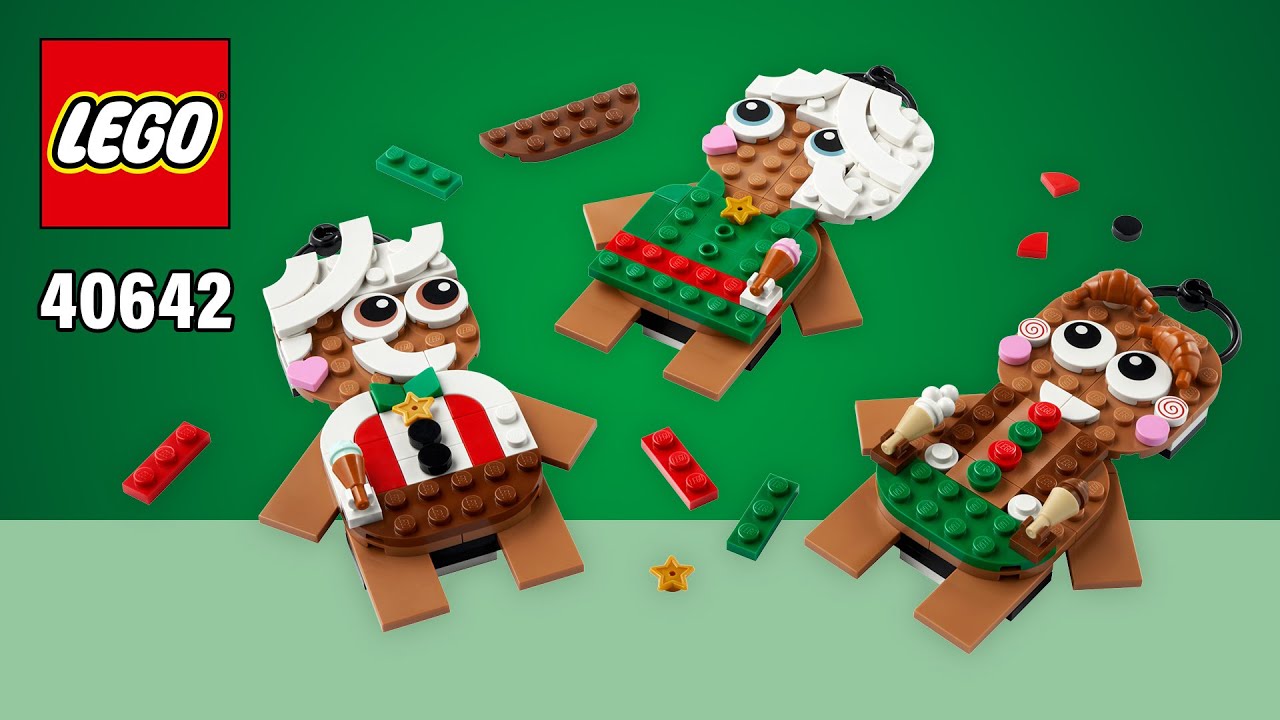LEGO&reg; Gingerbread Ornaments (40642)[190 pcs] Step-by-Step Building Instructions @TopBrickBuilder