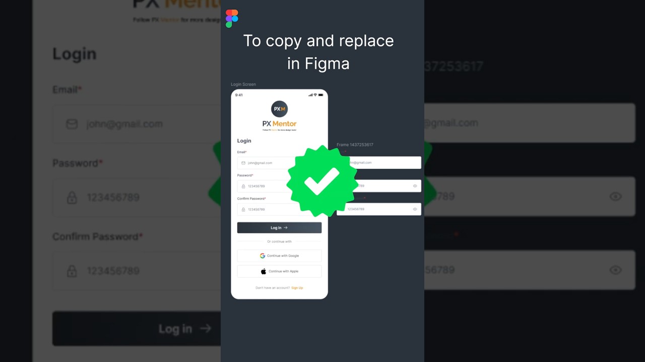 👉 Figma Copy & Replace Shortcut | Speed Up Your Workflow!