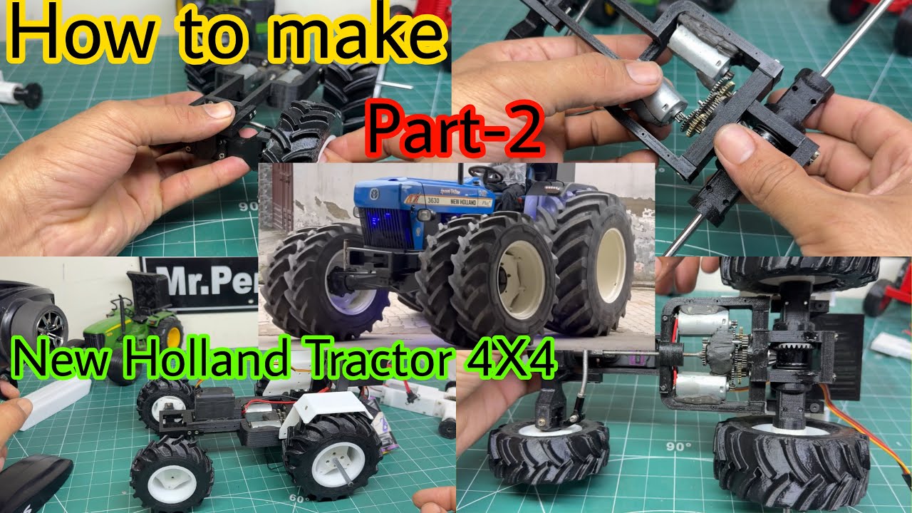 How to make New Holland 4X4 3D Printed tractor very Powerful video @MrPenduTractormodels