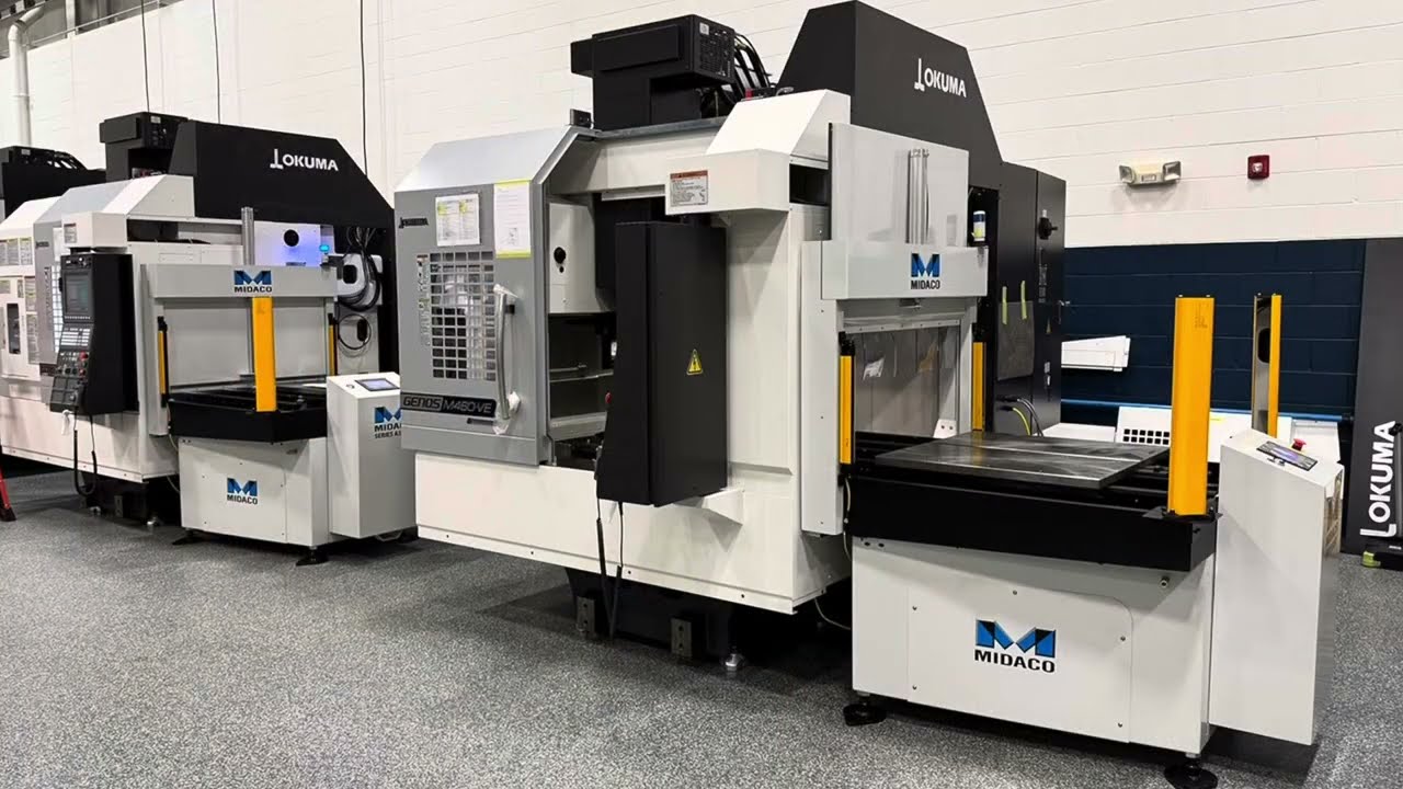 MIDACO Pallet Changers on OKUMA Machining Centers 