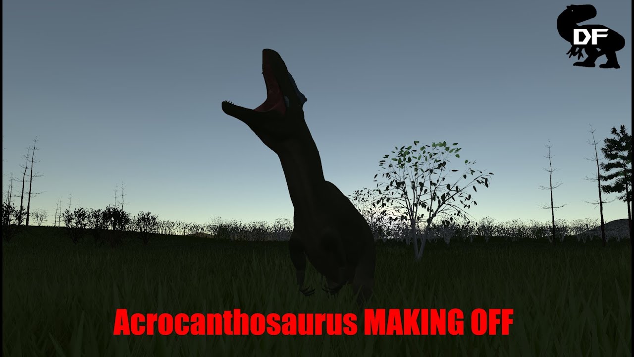 Acrocanthosaurus making off | Dinofurie, The Dinosaurs Battle Royale