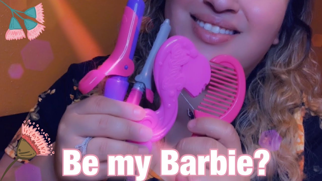 ASMR| You’re my Barbie AGAIN! | Hair Curling & hair brushing| Pretend toys| Whispering 😴