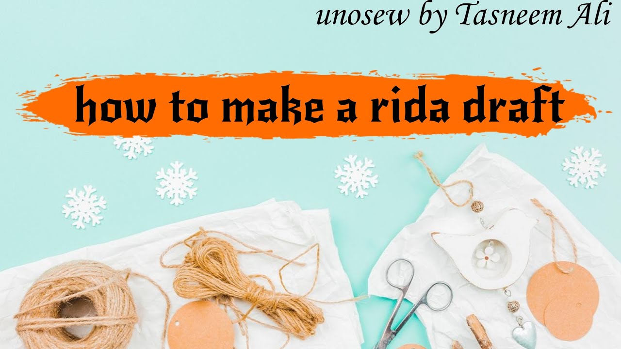 How to make a Rida Draft with Cutting Line?