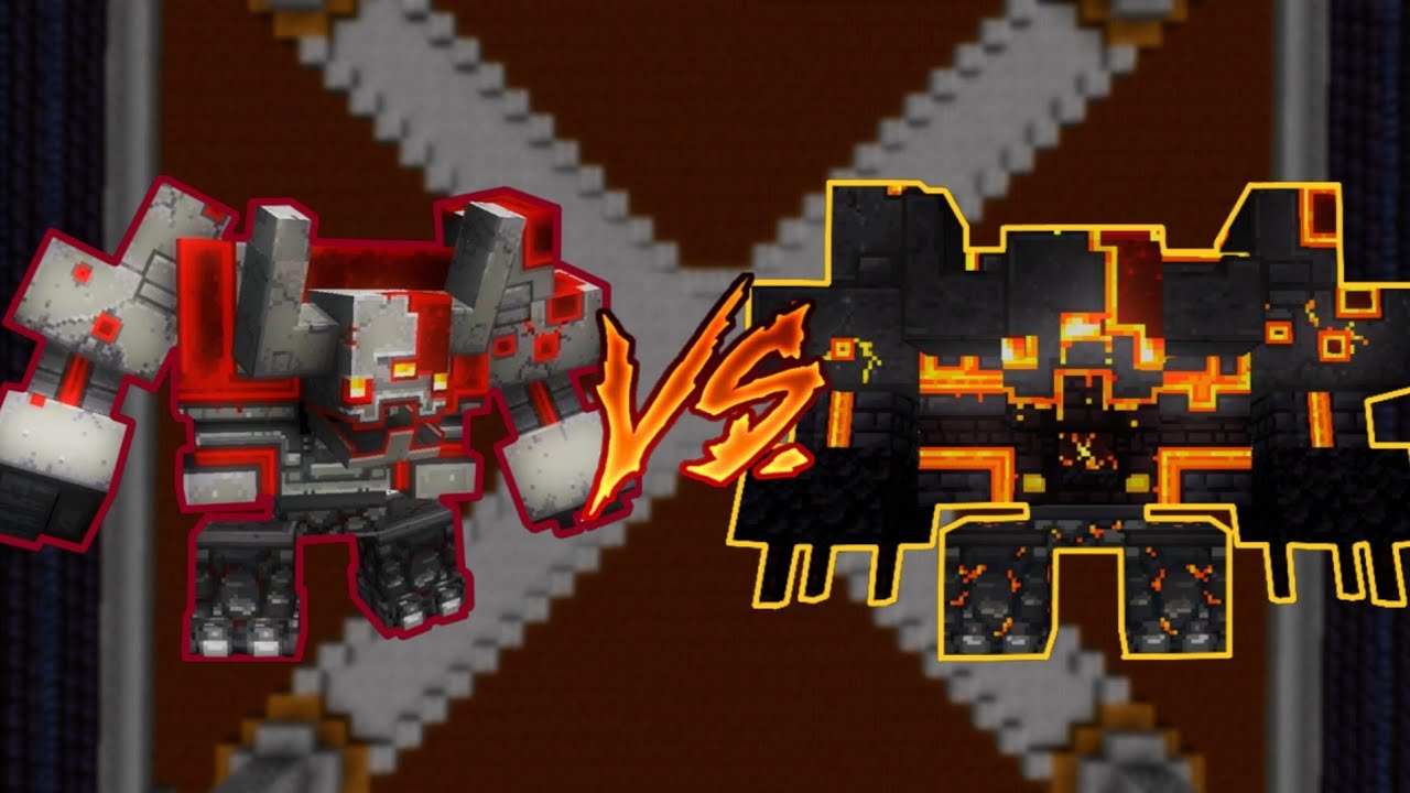 Redstone Monstrosity Vs. Netherite Monstrosity | 1.16.5 Minecraft (Mob Battle)