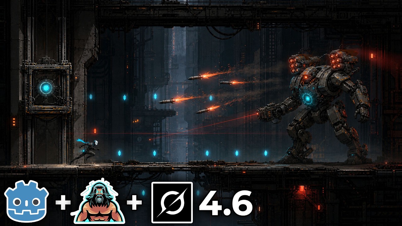 Grok 4.6 ПРОСТО БЕЗУМЕН в создании игр на Godot с помощью GodMode