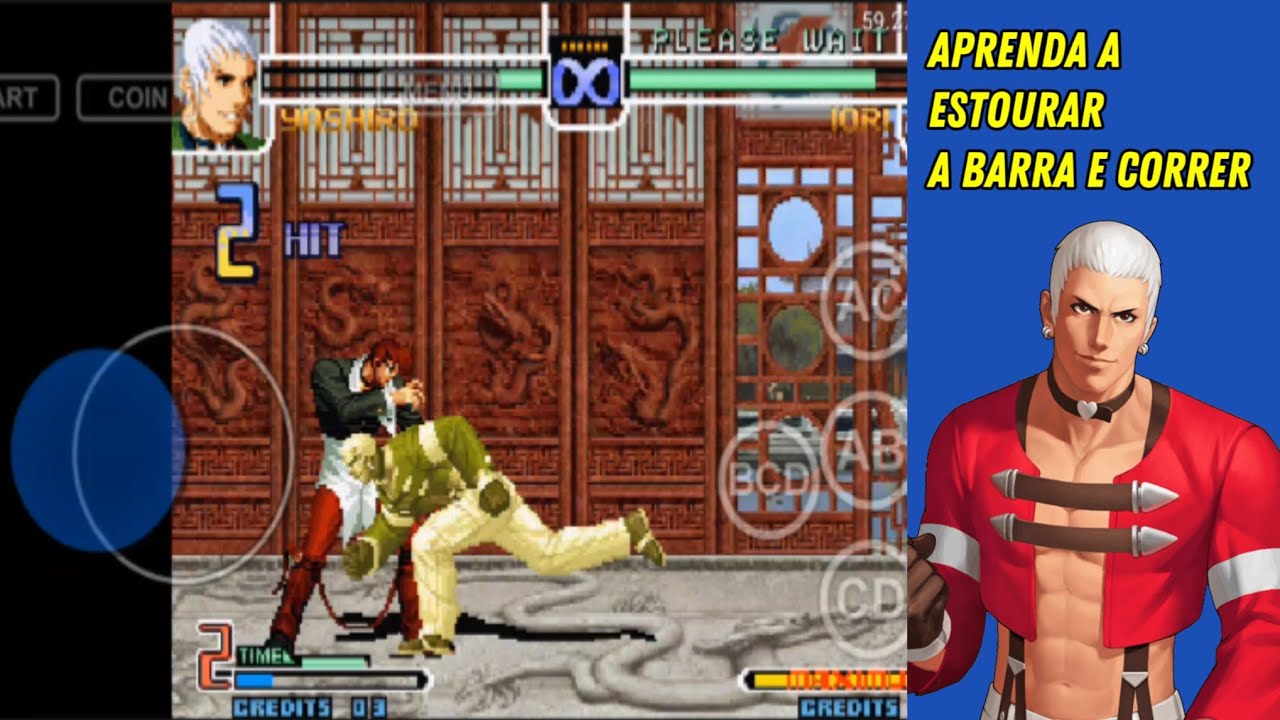 Como estourar a barra e correr no kof 2002