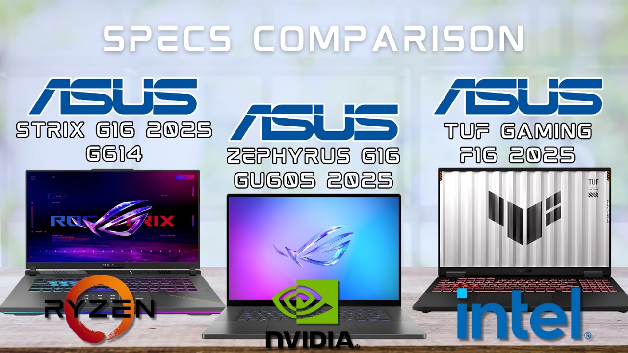 Strix G16 2025 G614 vs Zyperus G16 GU605 AMD vs Tuf Gaming F16 2025 | Best Gaming From ASUS
