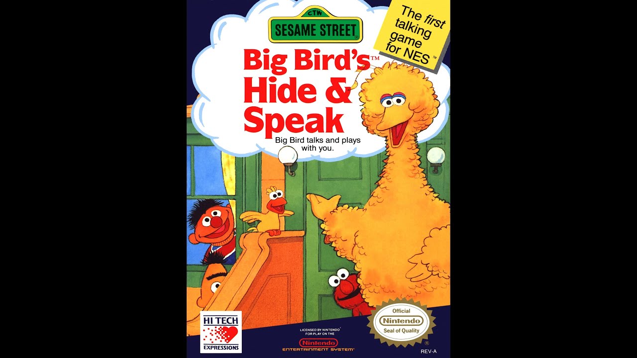 NES Sesame Street: Big Bird's Hide and Speak Gameplay