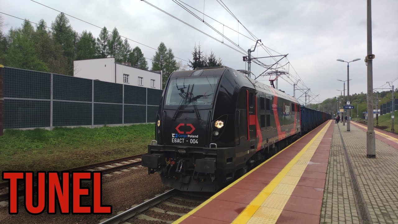 Pociągi na stacji Tunel(IC, PR, CARGO)