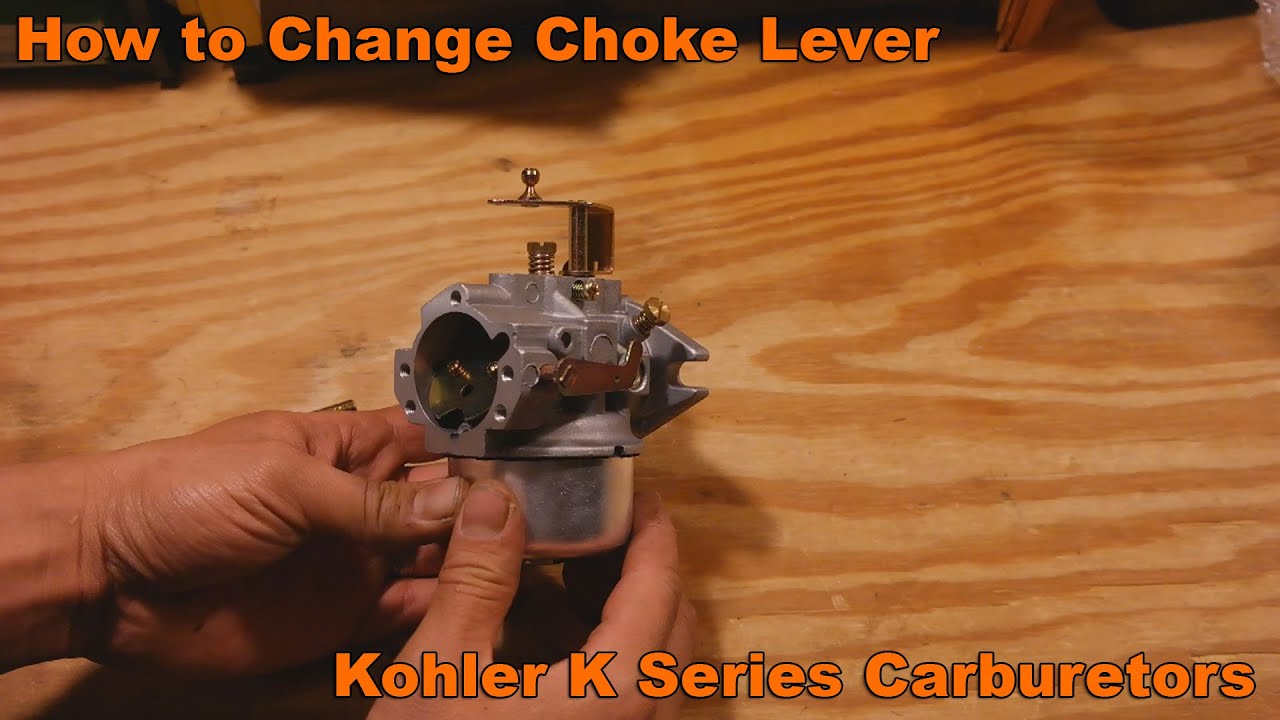 Как заменить рычаг воздушной заслонки на карбюраторах Kohler серии K