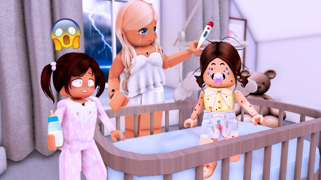 Pony Cries all day with Chickenpox 😭 Roblox Roleplay