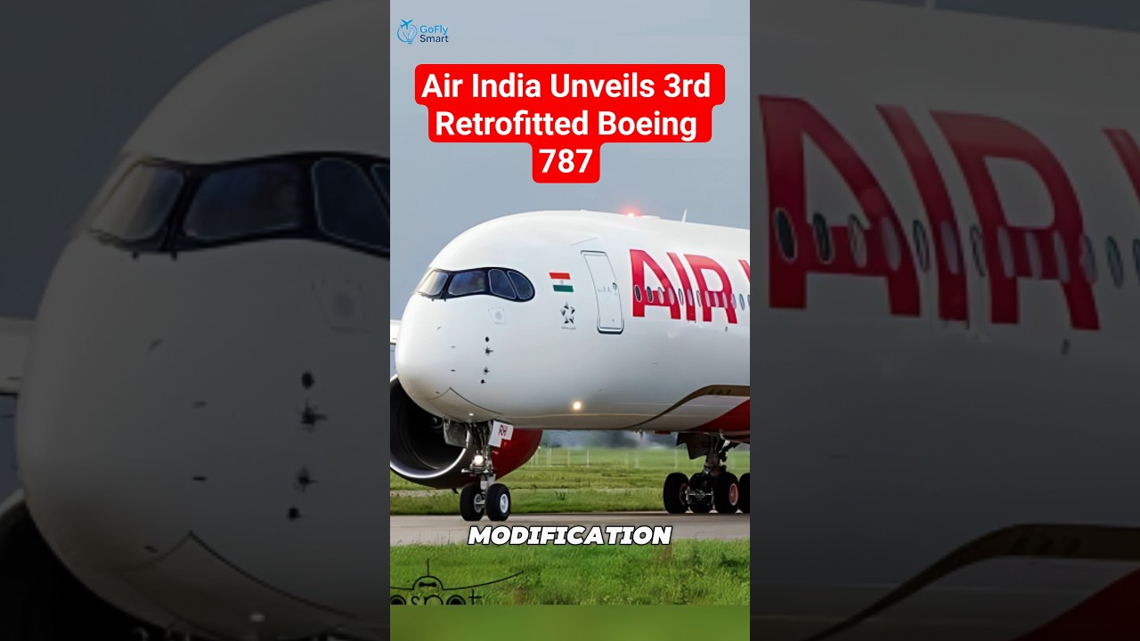 Air India представила обновленный Boeing 787. #shorts