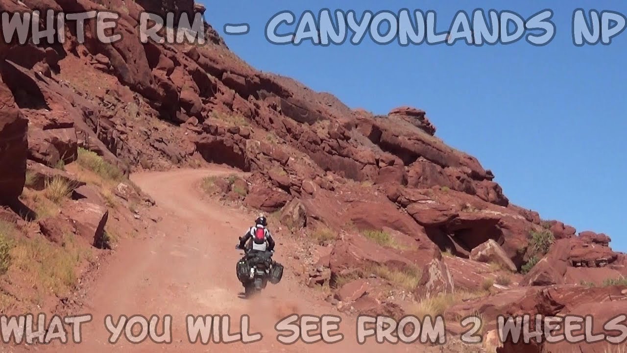 White Rim Trail Canyonlands National Park on a BMW R1200GS Rallye.