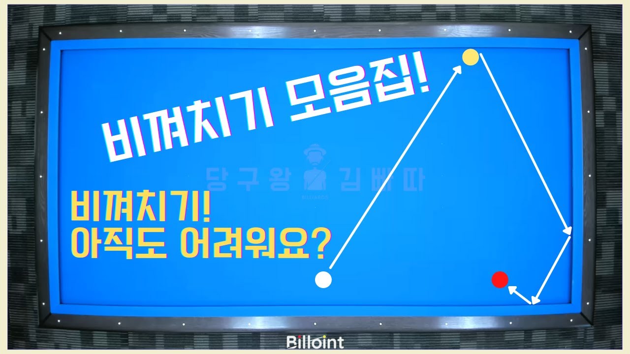 비껴치기! 아직도 어렵습니까...? 이 영상으로 끝내드릴게요! [당구왕김빠따] #당구