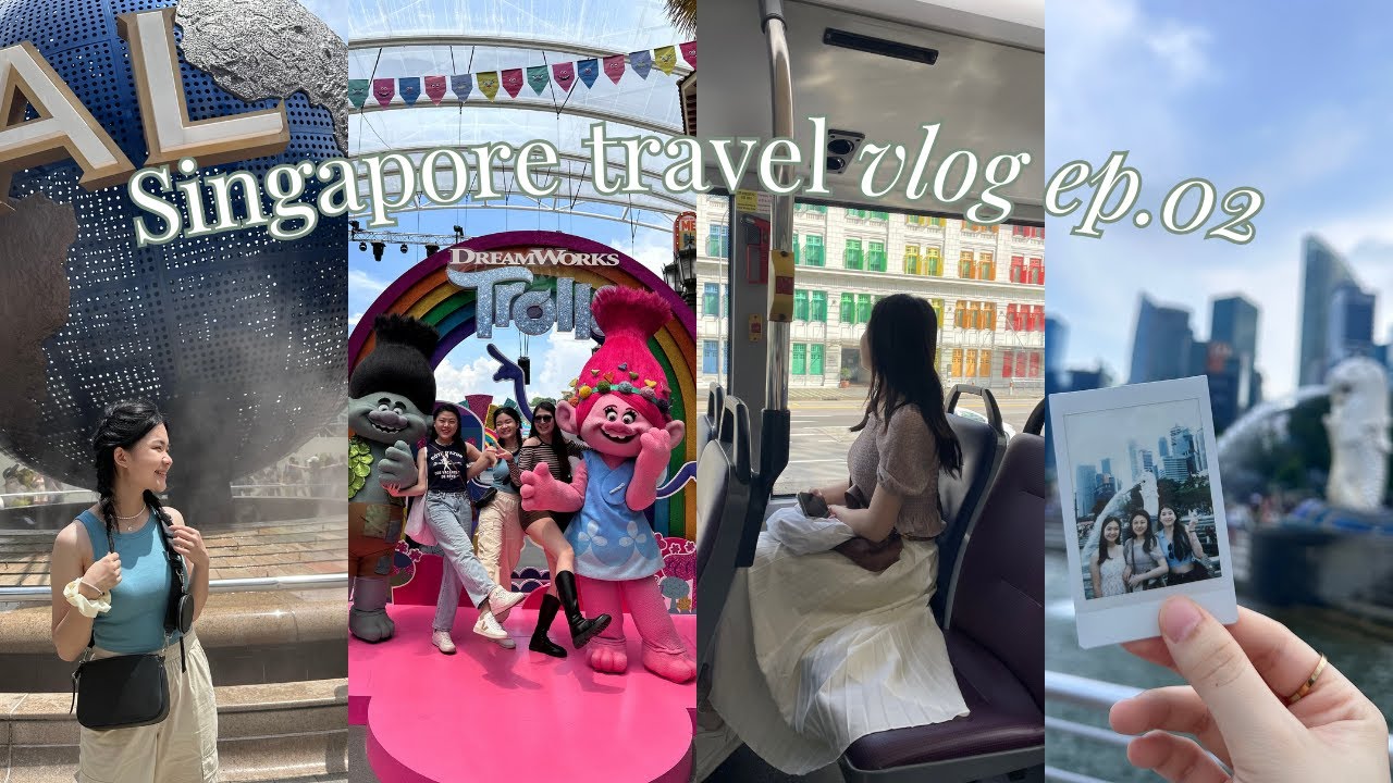 Singapore travel vlog ep.02 USS环球影城打卡成功!⭐美食大合集!❤️🥰