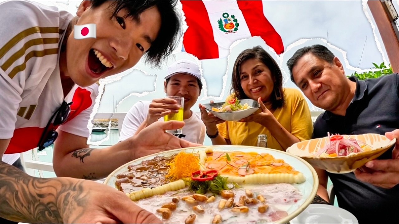 Me llevaron a el BARRIO de PERU el CALLAO y me invitó mejor CEVICHE 🇵🇪