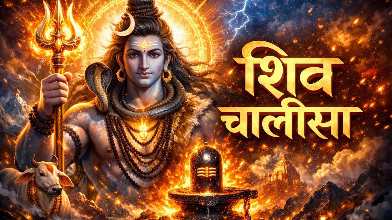 🔱 Shiv Chalisa with Lyrics | शिव चालीसा | Powerful Mahadev Bhajan | हर मनोकामना पूर्ण होगी