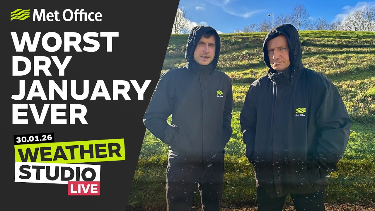 30/01/2026 - Any signs of the rain stopping? - Weather Studio Live Met Office Forecast