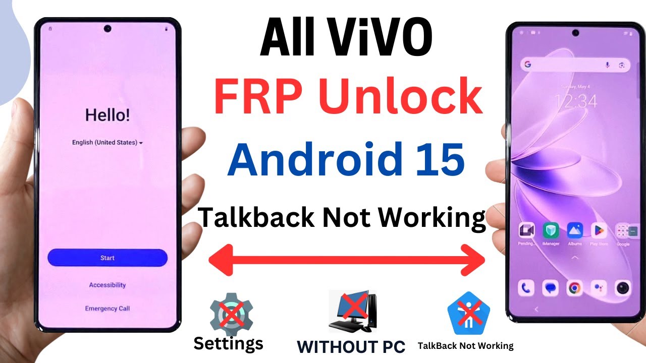 Vivo FRP Unlock Android 15 Not Working | All Vivo Frp Bypass Talkback Not Working Without Pc 2025