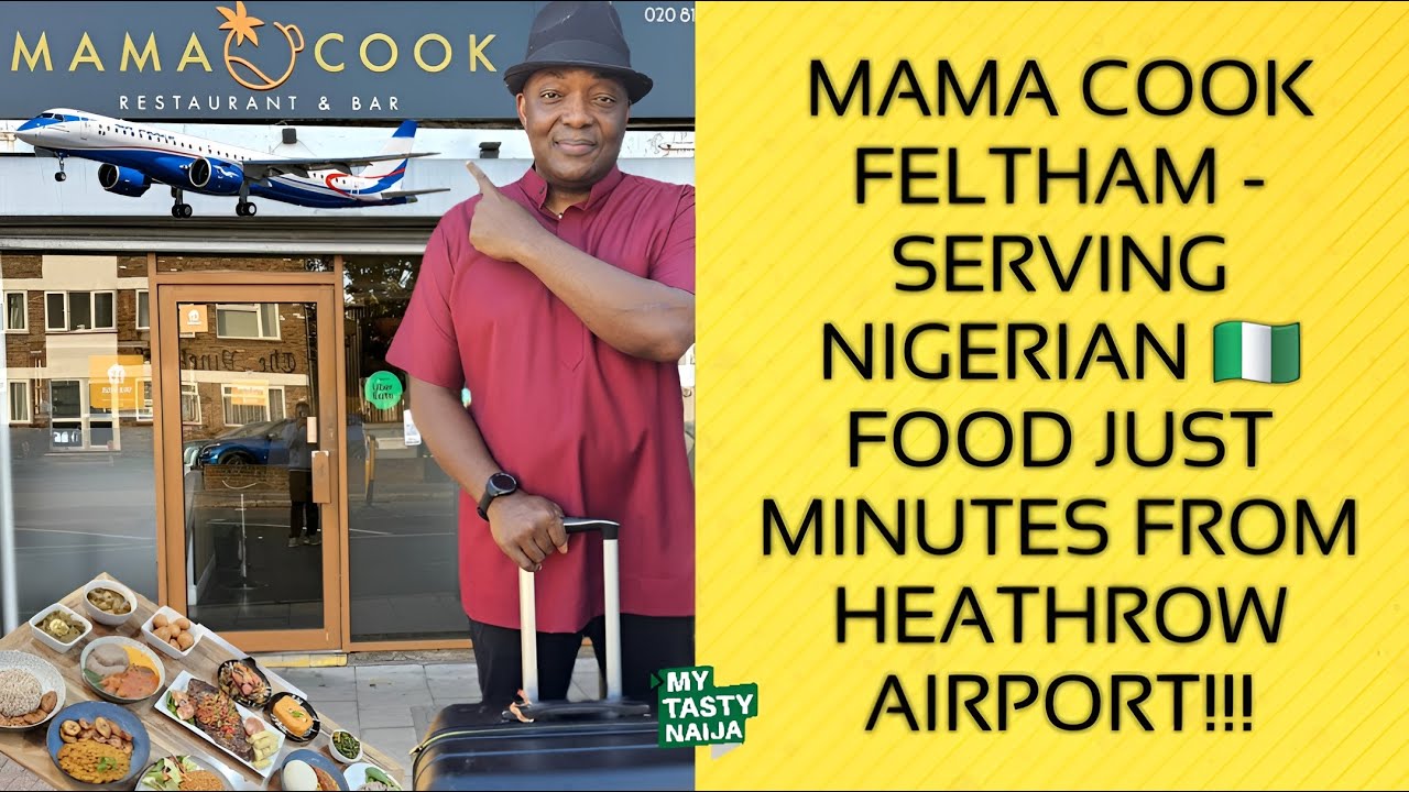 Потрясающая еда в ближайшем к Хитроу нигерийском ресторане | Мама Кук Фелтхэм | Моя вкусная Найдж...