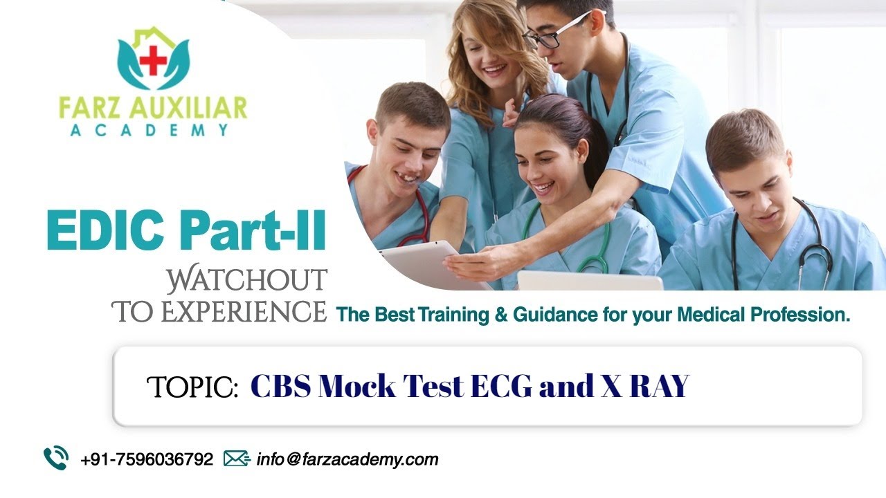 Farz Academy ||CBS Mock Test ECG and X RAY || EDIC Part II