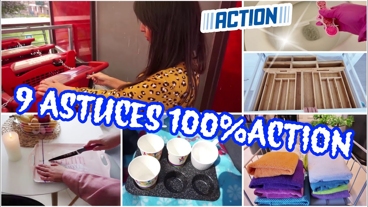 ✅9 ASTUCES 100%ACTION À CONNAÎTRE ✨ PETITS PRIX ‼️#astuces #astucesménage #organisation #rangement