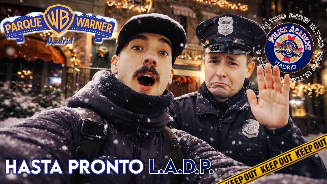 🟡ÚLTIMO DÍA de la temporada en PARQUE WARNER | Despedida LADP + Nieve en el Parque❄️ | Vlog